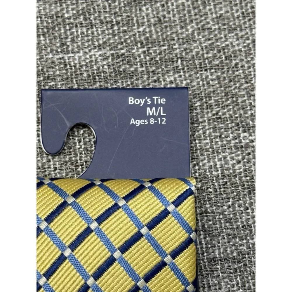 Boys M/L Izod New‎ Tie Yellow Blue